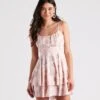 Windsor. Sweet And Cute Floral Ruffle Short Dress -Specialtycookwareus 05102 4911 1 7c908e4a b05e 4a70 b026 5e3ee7b204eb