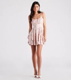 Windsor. Sweet And Cute Floral Ruffle Short Dress -Specialtycookwareus 05102 4911 3 9d2663ce 8801 4b66 a6a1 5733f583288f