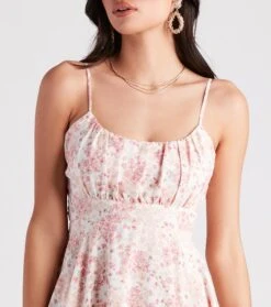 Windsor. Sweet And Cute Floral Ruffle Short Dress -Specialtycookwareus 05102 4911 4 5339347c bac3 4712 ab40 fe01b65f1900