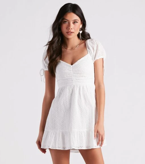 Windsor. Weekend Brunch Eyelet Skater Dress -Specialtycookwareus 05102 4915 1