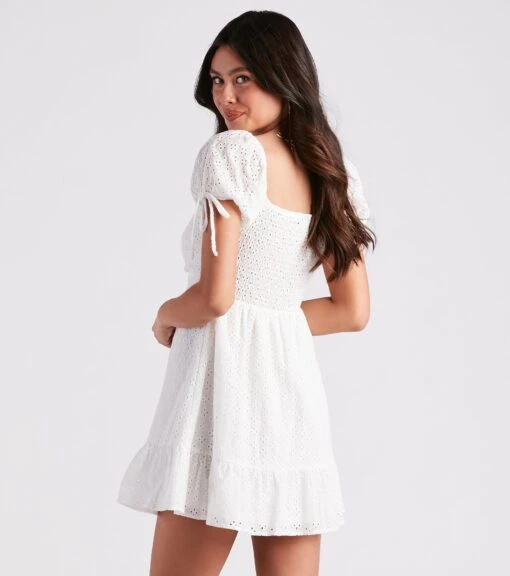 Windsor. Weekend Brunch Eyelet Skater Dress -Specialtycookwareus 05102 4915 2