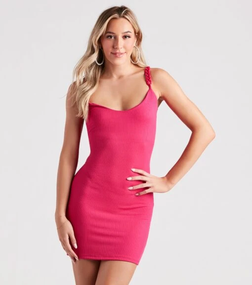 Windsor. Trendsetting Style Chain Strap Mini Dress -Specialtycookwareus 05102 4917 1