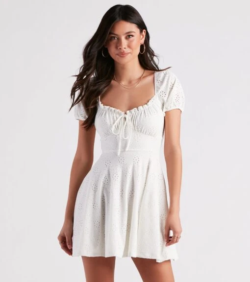 Windsor. Sweet As Me Eyelet Lace Skater Dress -Specialtycookwareus 05102 4924 1
