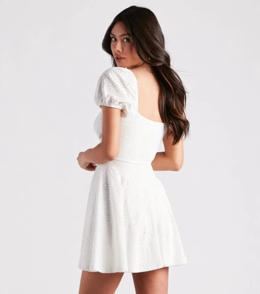 Windsor. Sweet As Me Eyelet Lace Skater Dress -Specialtycookwareus 05102 4924 2 1