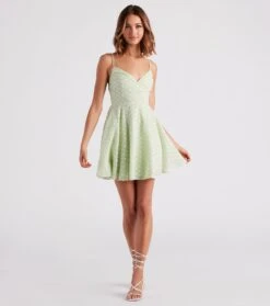 Windsor. Sway With Me Eyelet Lace Skater Dress -Specialtycookwareus 05102 4926 3