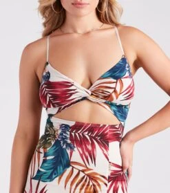 Windsor. Vacation Awaits Tropical Print Cutout Maxi Dress -Specialtycookwareus 05102 4928 4 b0e5358f 4aeb 4f34 a5ae 76d0c8931157