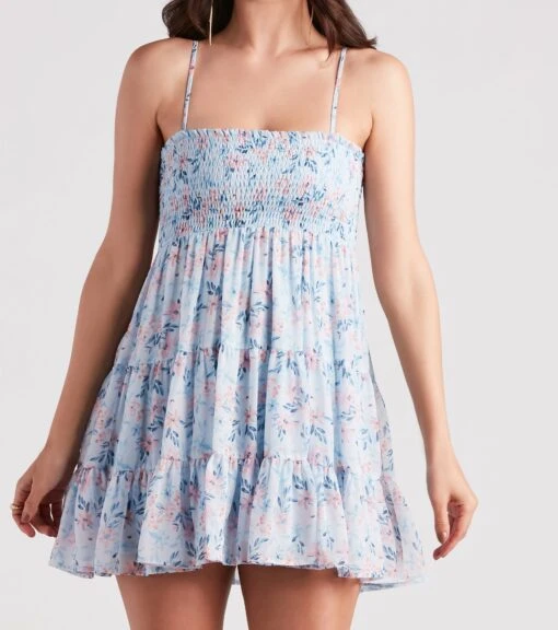 Windsor. Sunny Days Floral Chiffon Skater Dress -Specialtycookwareus 05102 4936 4 2c6fb7ad 57d6 4d35 93db 465d18daff26