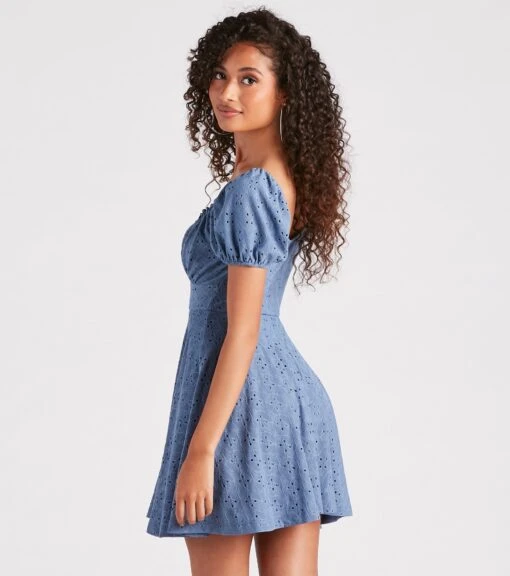 Windsor. Sweet As Me Eyelet Lace Skater Dress -Specialtycookwareus 05102 4937 2
