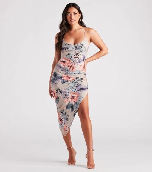 Windsor. Dream Escape Tropical Midi Dress -Specialtycookwareus 05102 4957 1