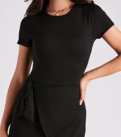 Windsor. Casual Staple Wrap-Front Mini Dress -Specialtycookwareus 05102 5007 4
