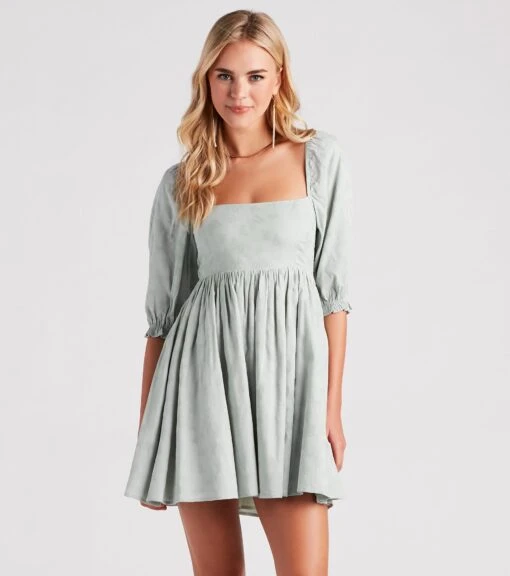 Windsor. Give Me Butterflies Square Neck Skater Dress -Specialtycookwareus 05102 5009 1