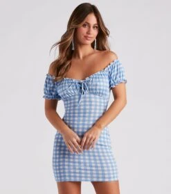 Windsor. Picnic Time Gingham Mini Dress -Specialtycookwareus 05102 5010 5