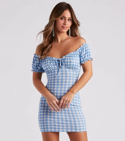 Windsor. Picnic Time Gingham Mini Dress -Specialtycookwareus 05102 5010 5