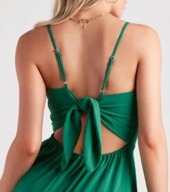 Windsor. Endless Sunshine Linen Tie-Back Midi Dress -Specialtycookwareus 05102 5011 4