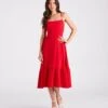 Windsor. Endless Sunshine Linen Tie-Back Midi Dress -Specialtycookwareus 05102 5012 2