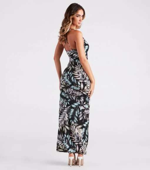 Windsor. Trip To Paradise Tropical Print Maxi Dress -Specialtycookwareus 05102 5025 2