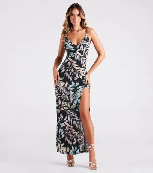 Windsor. Trip To Paradise Tropical Print Maxi Dress -Specialtycookwareus 05102 5025 3