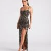 Windsor. Dinner With A View Tropical Slit Maxi Dress -Specialtycookwareus 05102 5031 1