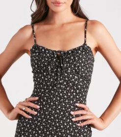 Windsor. Summer Mood Ditsy Floral Mini Dress -Specialtycookwareus 05102 5116 4