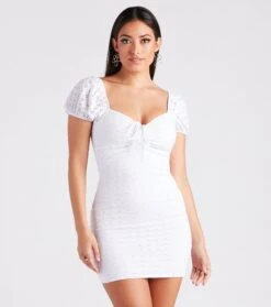 Windsor. Dressing For Sunshine Eyelet Lace Mini Dress -Specialtycookwareus 05102 5118 1