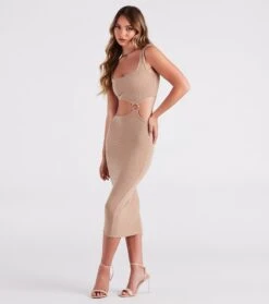 Windsor. Sultry Mood Cutout Bodycon Midi Dress -Specialtycookwareus 05102 5189 3