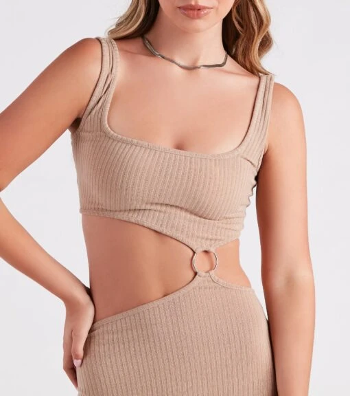 Windsor. Sultry Mood Cutout Bodycon Midi Dress -Specialtycookwareus 05102 5189 4