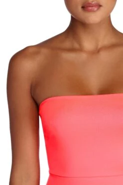 Windsor. Glow Up Neon Strapless Mini Dress -Specialtycookwareus 05103 0041 4 c0cd5d61 aded 450d be27 a7fbf9e26568