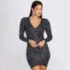 Windsor. That Glam Life Glitter Wrap Dress -Specialtycookwareus 05103 0384 1
