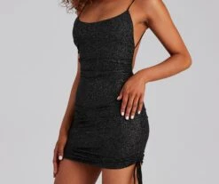 Windsor. Ready To Glow Glitter Mini Dress -Specialtycookwareus 05103 0397 4