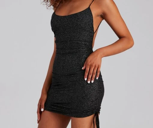 Windsor. Ready To Glow Glitter Mini Dress -Specialtycookwareus 05103 0397 4