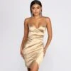 Windsor. Good Vibes Satin Mini Dress -Specialtycookwareus 05103 0488 1