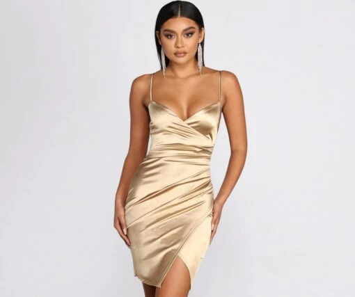 Windsor. Good Vibes Satin Mini Dress -Specialtycookwareus 05103 0488 1