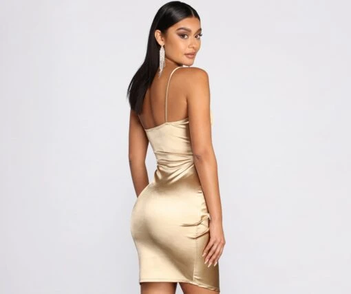Windsor. Good Vibes Satin Mini Dress -Specialtycookwareus 05103 0488 2