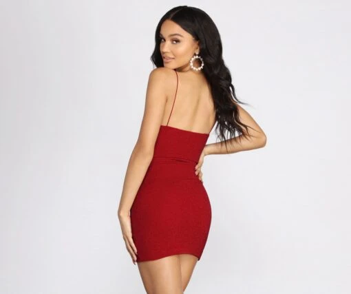 Windsor. Double Take Glitter Mini Dress -Specialtycookwareus 05103 0594 2