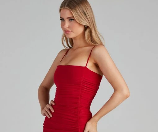 Windsor. Level Up Ruched Mini Dress -Specialtycookwareus 05103 1127 4