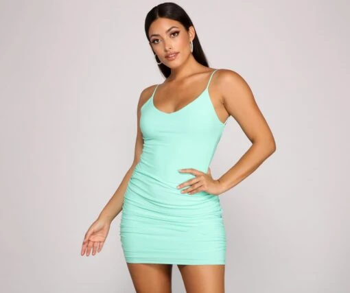 Windsor. Can't Live Without Glam Ruched Mini Dress -Specialtycookwareus 05103 2928 2 bb9aec15 e8e8 463f 9619 4249048e725d