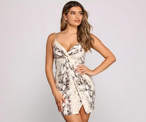 Windsor. Stylish Instincts Snake Mini Dress -Specialtycookwareus 05103 3834 1