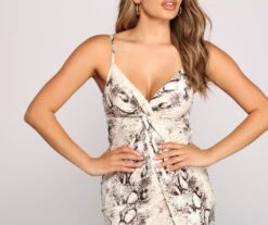 Windsor. Stylish Instincts Snake Mini Dress -Specialtycookwareus 05103 3834 4