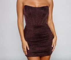 Windsor. Gorgeous Shimmer Corset Mini Dress -Specialtycookwareus 05103 3915 3