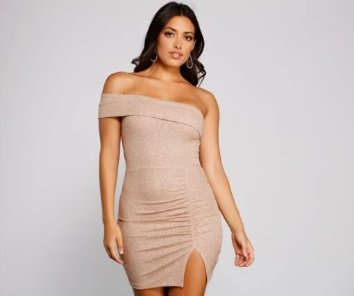 Windsor. First Impression One-Shoulder Glitter Mini Dress -Specialtycookwareus 05103 3952 1