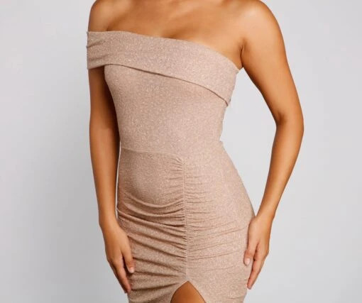 Windsor. First Impression One-Shoulder Glitter Mini Dress -Specialtycookwareus 05103 3952 3