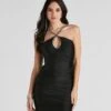 Windsor. Clear Gems Rhine Halter Mini Dress -Specialtycookwareus 05103 4442 1