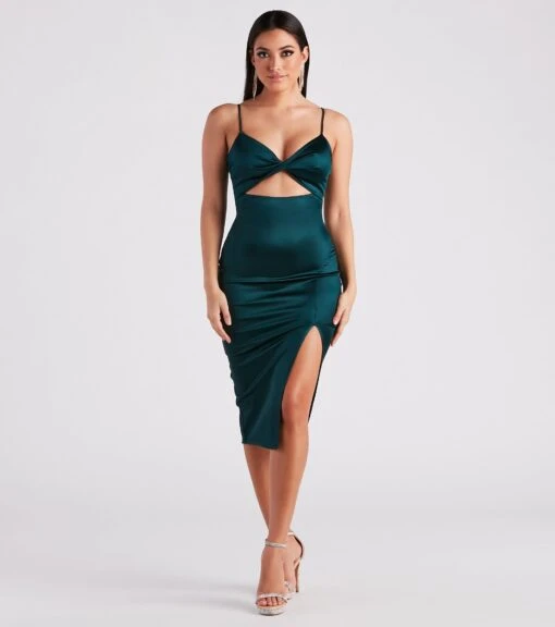 Windsor. Stunning Sleek Style Midi Dress -Specialtycookwareus 05103 4732 1