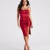 Windsor. Vision In Satin Corset Midi Dress -Specialtycookwareus 05103 4811 1