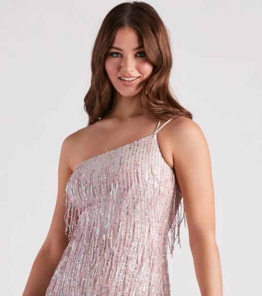 Windsor. Shake It Up Sequin Fringe Mini Dress -Specialtycookwareus 05103 4867 4
