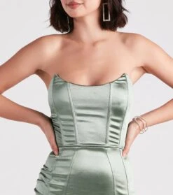 Windsor. Smooth Talks Satin Bustier Dress -Specialtycookwareus 05103 4912 4