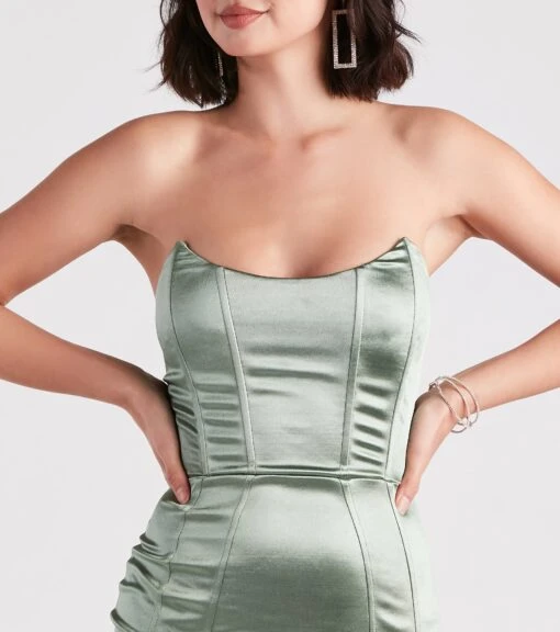 Windsor. Smooth Talks Satin Bustier Dress -Specialtycookwareus 05103 4912 4