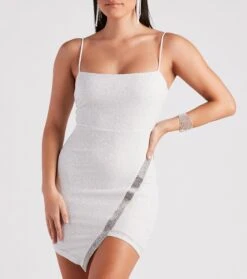 Windsor. All Night Glamour Rhinestone Glitter Mini Dress -Specialtycookwareus 05103 4966 4