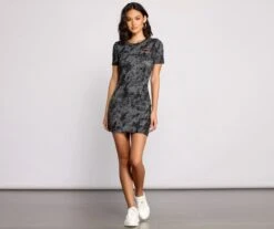Windsor. Tie Dye Frenzy Brushed Knit Mini Dress -Specialtycookwareus 06002 0581 4