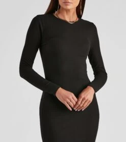 Windsor. Basic Must-Have Ribbed Knit Mini Dress -Specialtycookwareus 06002 1407 4